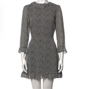 Black & White Floral Reformation Mini Dress